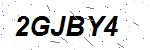 CAPTCHA verification image containing distorted text characters