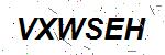 CAPTCHA verification image containing distorted text characters
