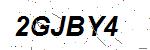 CAPTCHA verification image containing distorted text characters
