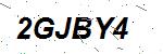CAPTCHA verification image containing distorted text characters
