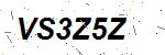 CAPTCHA verification image containing distorted text characters