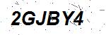 CAPTCHA verification image containing distorted text characters