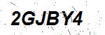 CAPTCHA verification image containing distorted text characters