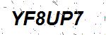 CAPTCHA verification image containing distorted text characters