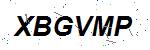 CAPTCHA verification image containing distorted text characters