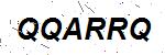 CAPTCHA verification image containing distorted text characters