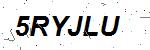 CAPTCHA verification image containing distorted text characters