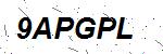CAPTCHA verification image containing distorted text characters