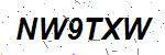 CAPTCHA verification image containing distorted text characters