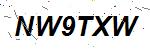 CAPTCHA verification image containing distorted text characters
