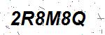 CAPTCHA verification image containing distorted text characters