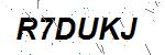 CAPTCHA verification image containing distorted text characters
