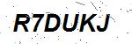 CAPTCHA verification image containing distorted text characters