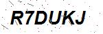 CAPTCHA verification image containing distorted text characters