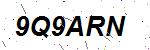 CAPTCHA verification image containing distorted text characters