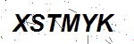 CAPTCHA verification image containing distorted text characters