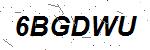 CAPTCHA verification image containing distorted text characters