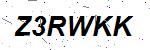 CAPTCHA verification image containing distorted text characters