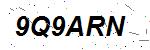 CAPTCHA verification image containing distorted text characters