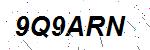 CAPTCHA verification image containing distorted text characters
