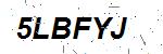 CAPTCHA verification image containing distorted text characters