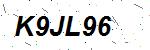 CAPTCHA verification image containing distorted text characters