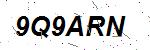 CAPTCHA verification image containing distorted text characters