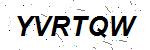 CAPTCHA verification image containing distorted text characters