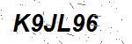 CAPTCHA verification image containing distorted text characters
