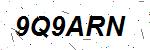 CAPTCHA verification image containing distorted text characters