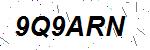 CAPTCHA verification image containing distorted text characters