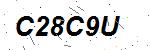 CAPTCHA verification image containing distorted text characters