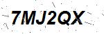 CAPTCHA verification image containing distorted text characters