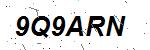 CAPTCHA verification image containing distorted text characters