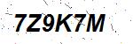 CAPTCHA verification image containing distorted text characters