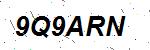 CAPTCHA verification image containing distorted text characters