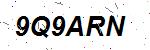 CAPTCHA verification image containing distorted text characters