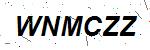 CAPTCHA verification image containing distorted text characters