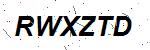 CAPTCHA verification image containing distorted text characters
