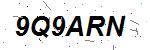 CAPTCHA verification image containing distorted text characters