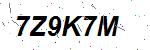 CAPTCHA verification image containing distorted text characters