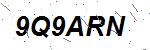 CAPTCHA verification image containing distorted text characters