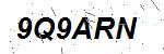 CAPTCHA verification image containing distorted text characters