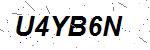 CAPTCHA verification image containing distorted text characters