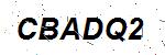 CAPTCHA verification image containing distorted text characters