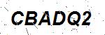 CAPTCHA verification image containing distorted text characters