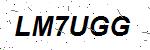 CAPTCHA verification image containing distorted text characters