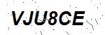 CAPTCHA verification image containing distorted text characters