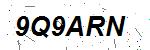 CAPTCHA verification image containing distorted text characters