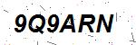 CAPTCHA verification image containing distorted text characters